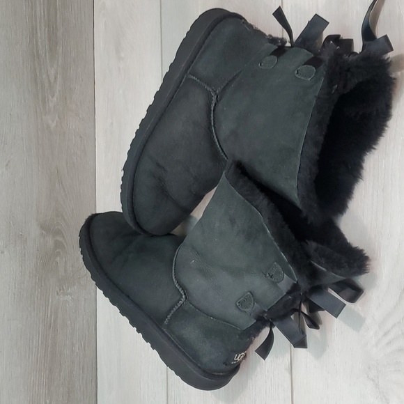 Ugg Australia Women 3280Y Classic Bailey Bow Boots shoes sz 5 - Picture 10 of 13